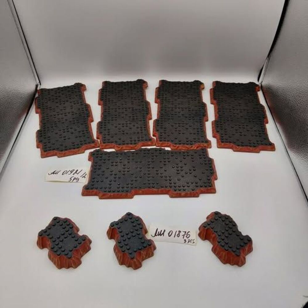 Mega Bloks Dragons  Terrain Lot - 8 Piece Base Plates AM01921 AM01876